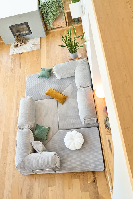 Atelier Del Sofa Kanyon - Sofá-Cama Esquinero Gris Claro Atelier Del Sofa Kanyon - Sofá-Cama Esquinero Gris Claro